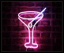 neon cocktail sign factory